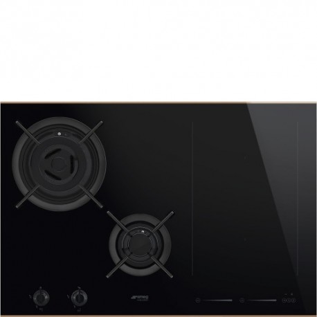 Placa a gás e indução Smeg PM6721WLDR