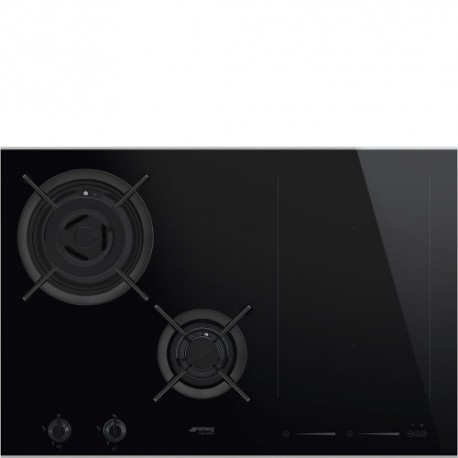 Placa a gás e indução Smeg PM6721WLDX