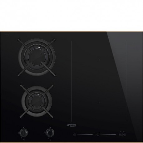 Placa a gás e indução Smeg PM6621WLDR