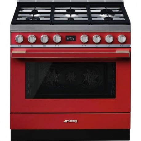 Fogão com placa a gás Smeg CPF9GMR