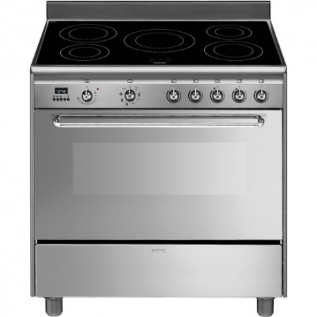Fogão com placa de indução Smeg SCD90IMX9