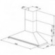 Chaminé de parede Smeg KD150XE