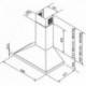 Chaminé de parede Smeg KD9XE